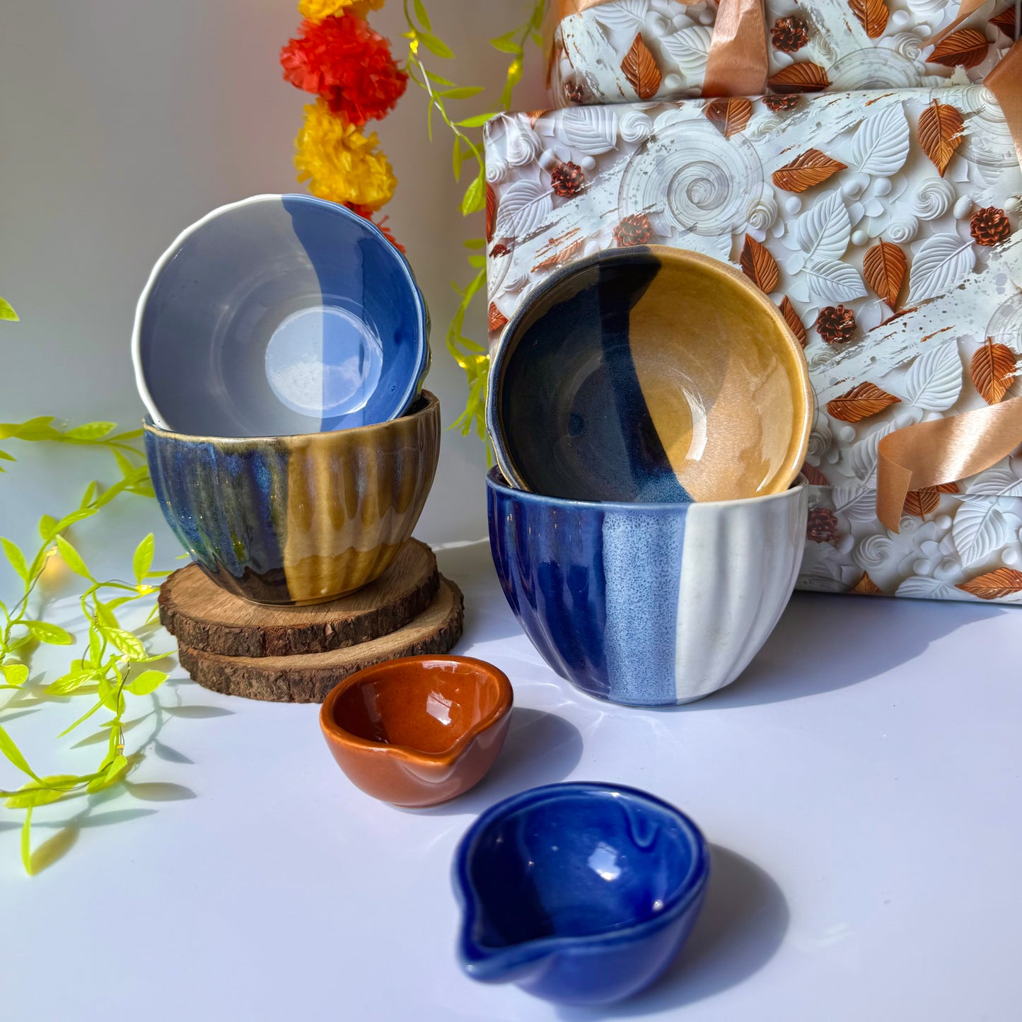Festive glow snack bowl gift hamper