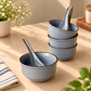 Grey Matte Soup bowl - Set of 4