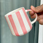 Stripes Coffee Mugs Trio - Set of 3