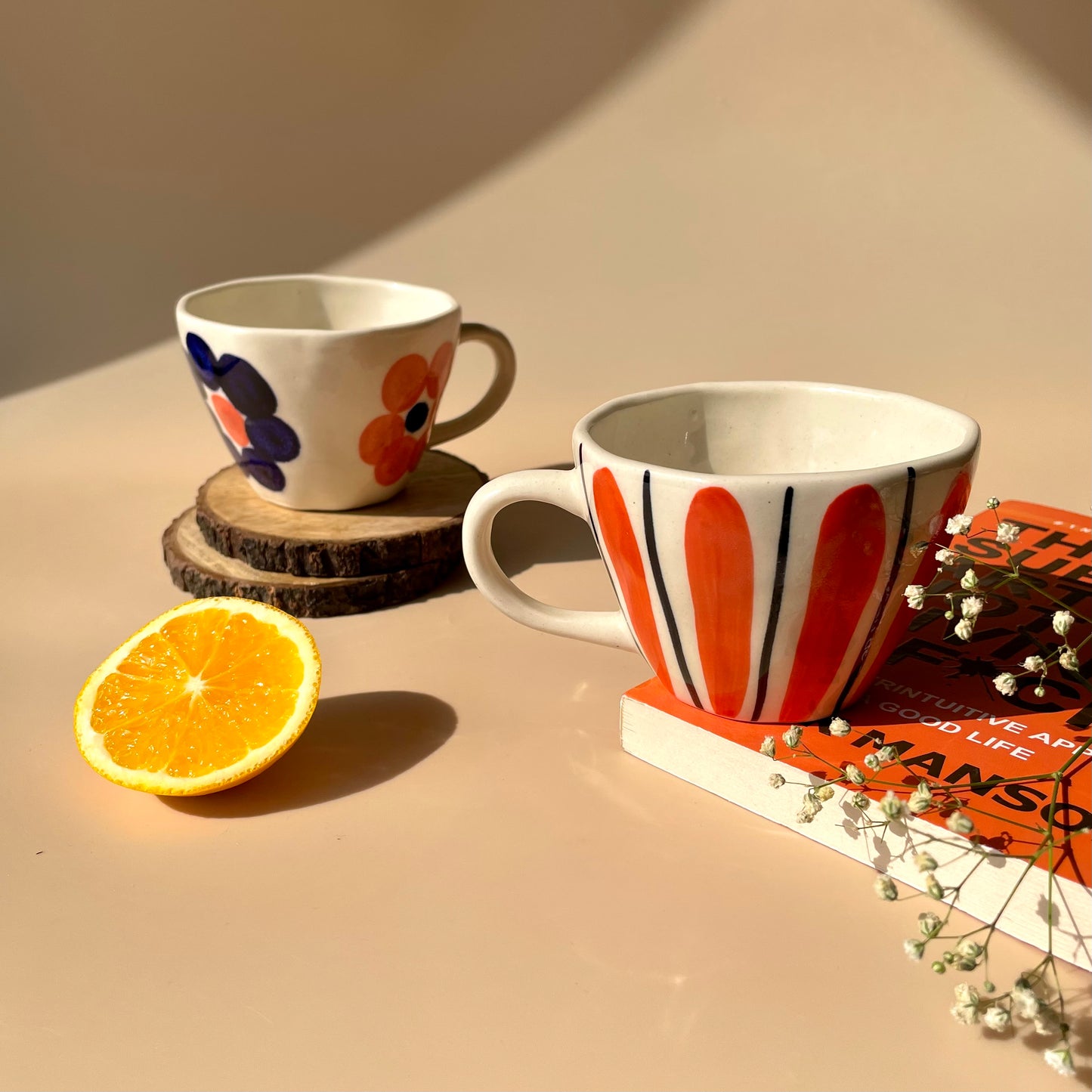 Narangi phool cup set