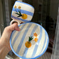 Blue skies breakfast set (set of bowl & mug)