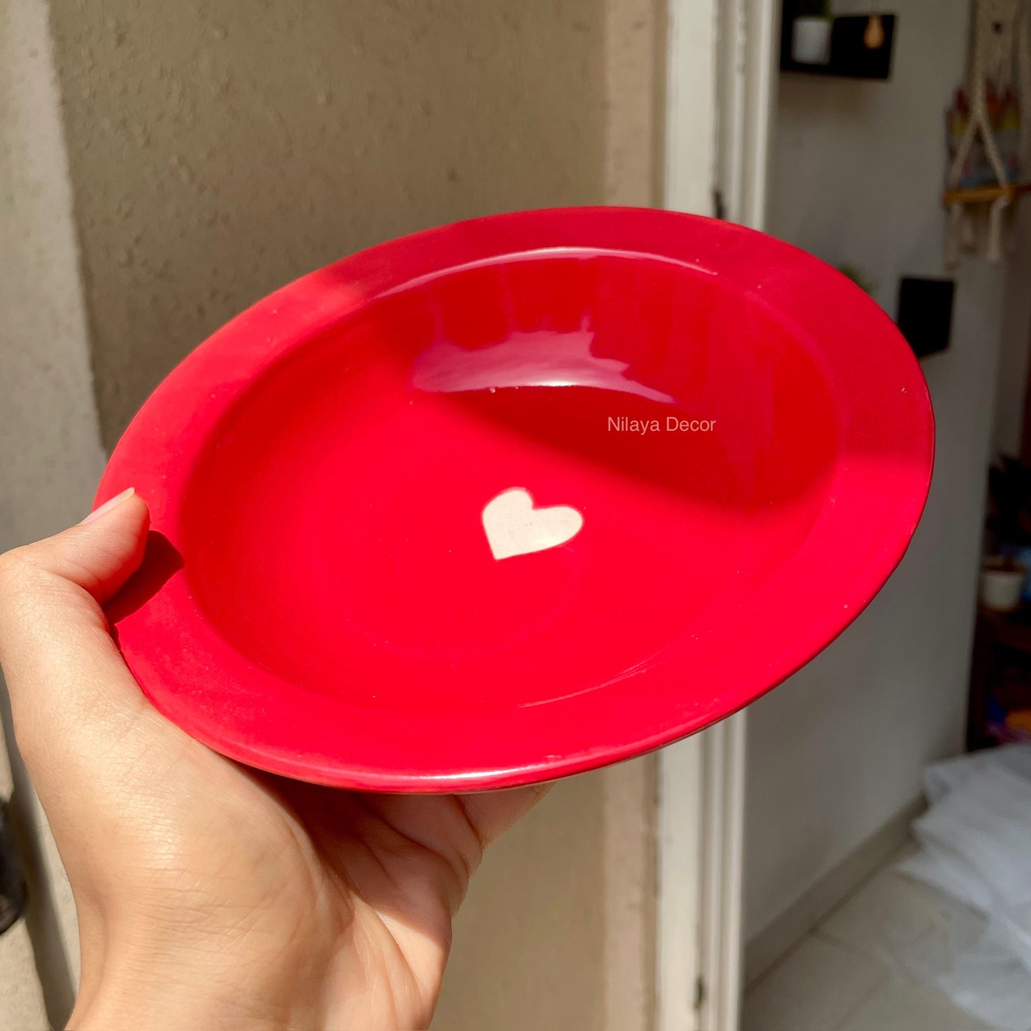Sweetheart mini pasta plate - Red