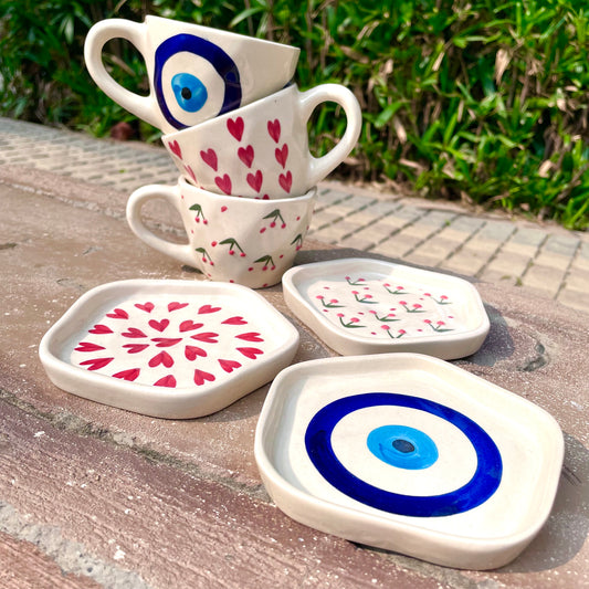 Trio cup saucer set - FLAT 50% OFF (Set of 3)