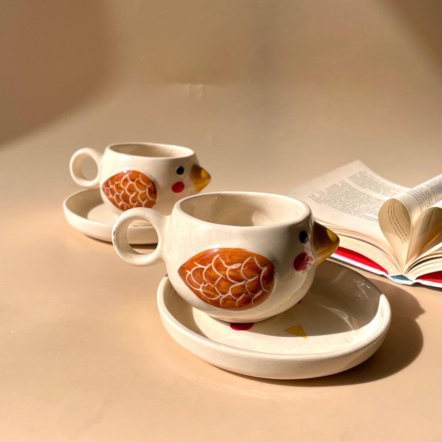 Tweety bird cup-saucer combo (4 pieces)