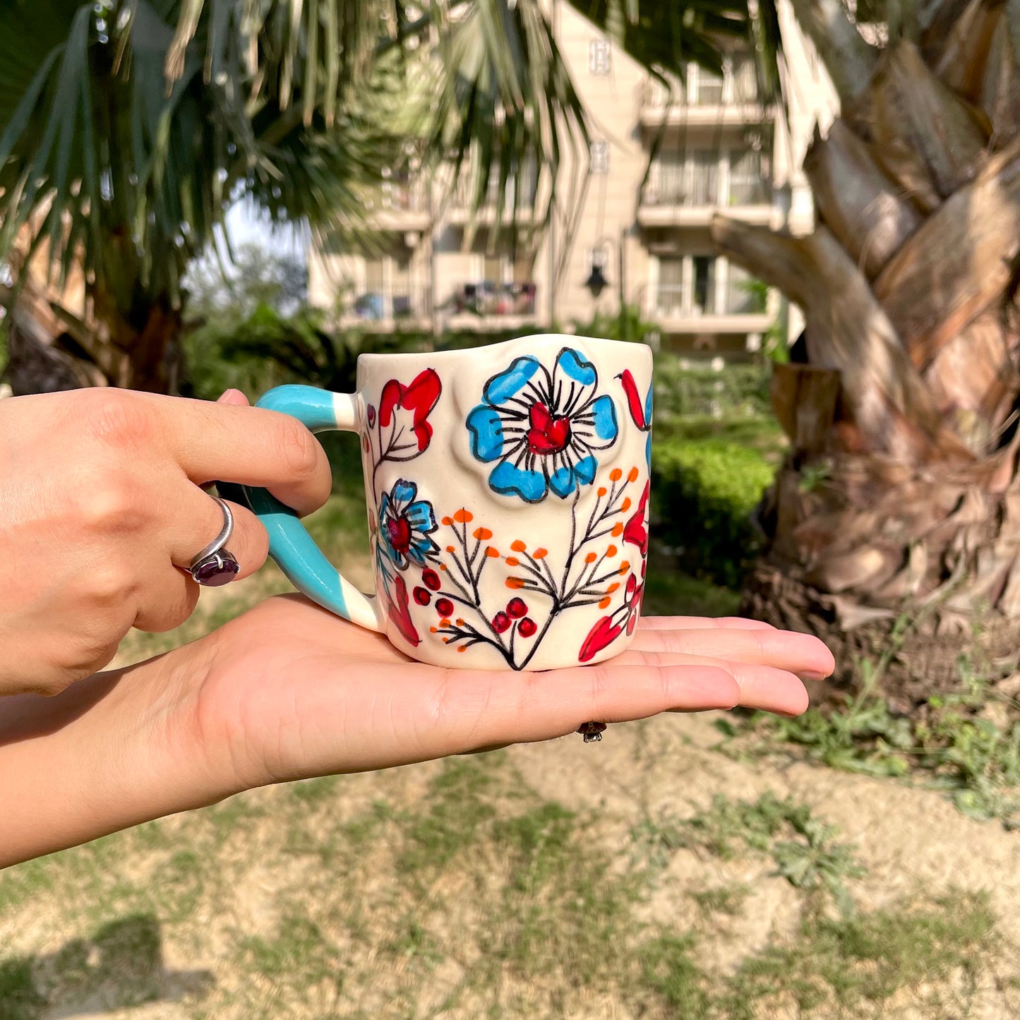 Floral pop mug - Garden