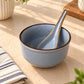 Grey Matte Soup bowl (with spoon)
