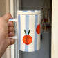 Orange pop mug (with Lid)