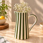 Olive Stripe Jug