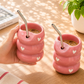 Sweetheart Sipster Pink (sipper cum tumbler) with straw
