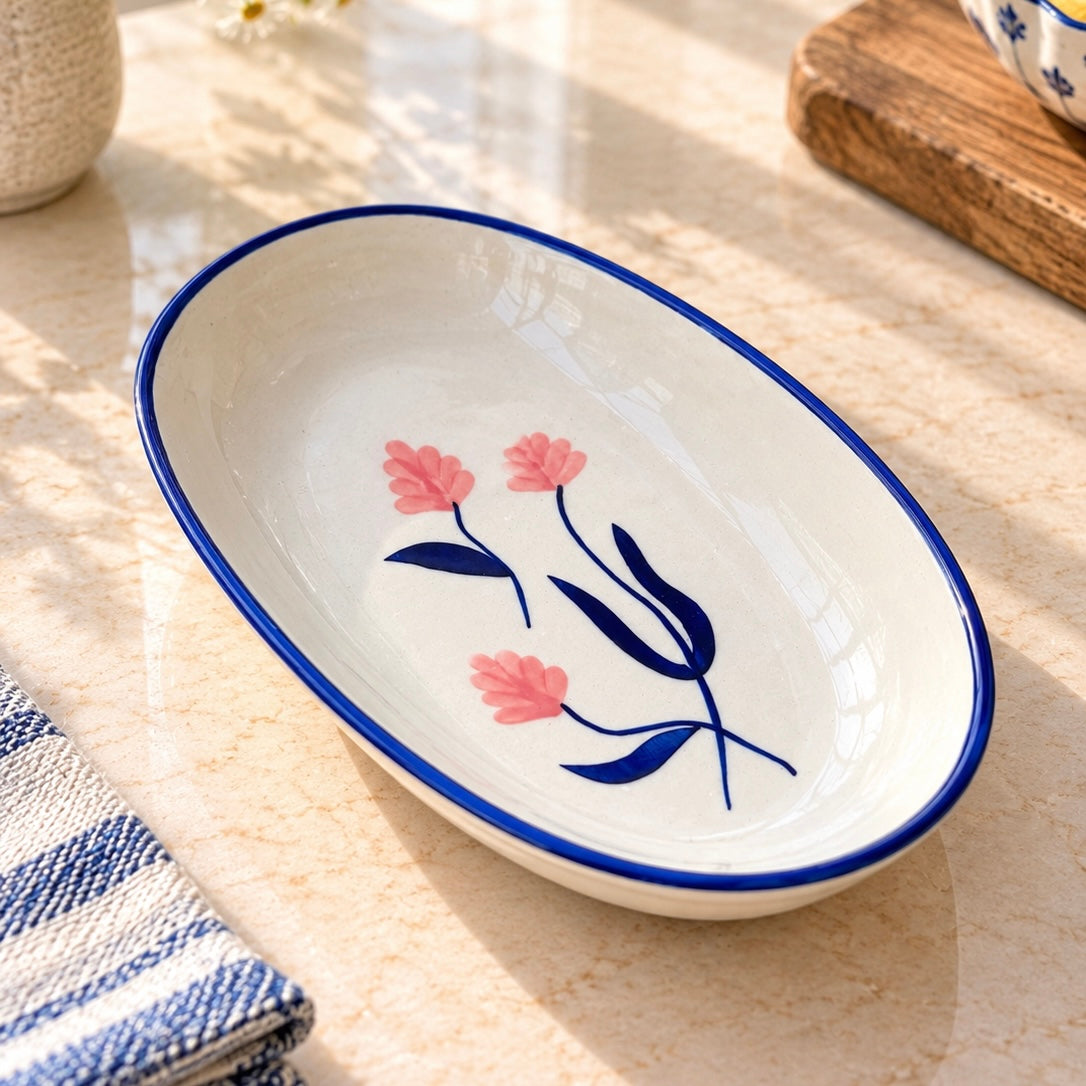 Oval Pasta Party - Set of 4 (cum Bowl)