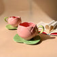 Lotus biscoff cup saucer (Pink)