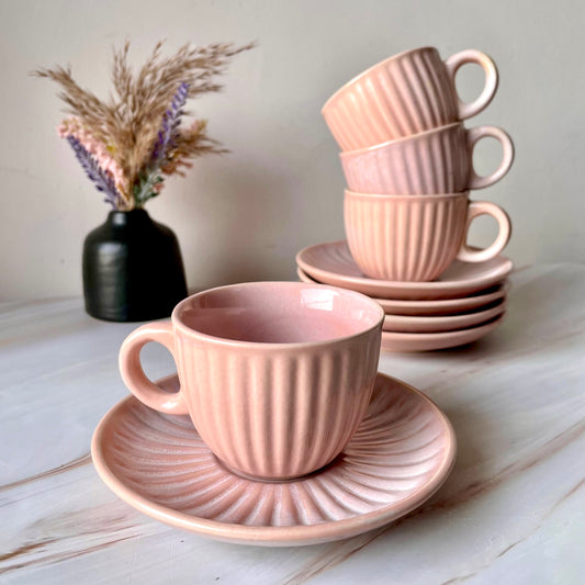 Pink cup saucer- BUY 1 GET 1 FREE