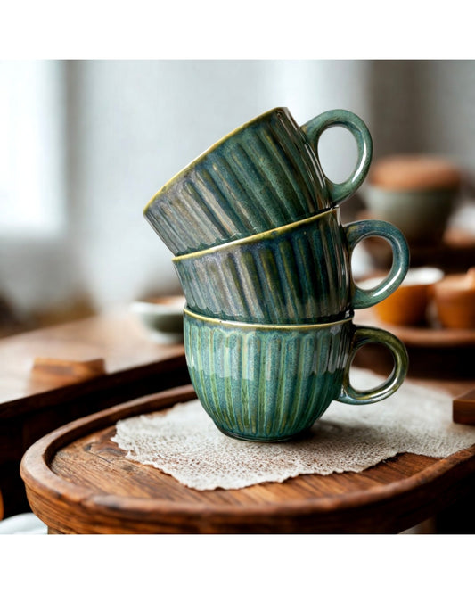 Olive tea cups (BUY 1 GET 1 FREE)
