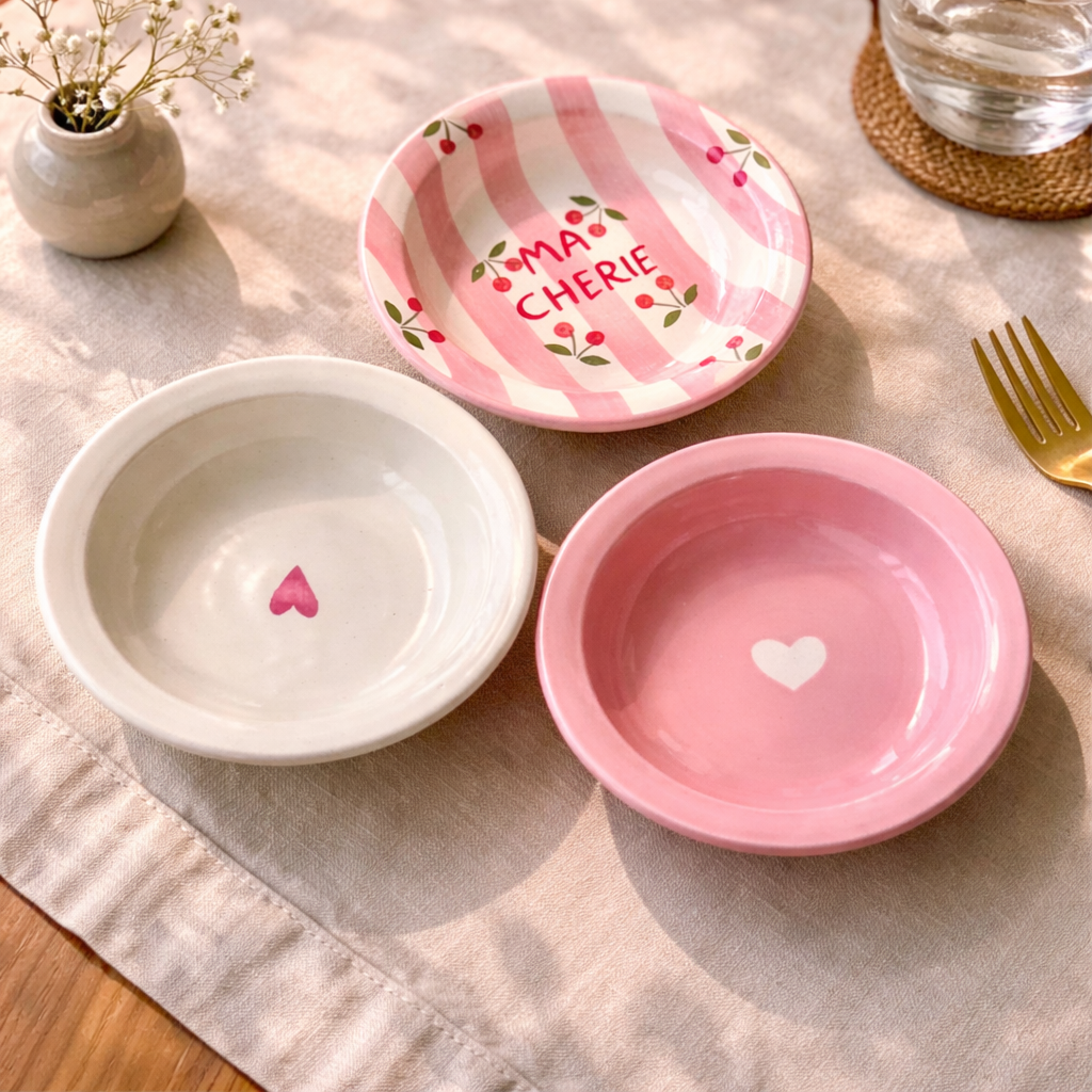 The Love Bite trio (set of 3 mini pasta plates)