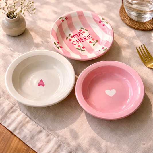 The Love Bite trio (set of 3 mini pasta plates)