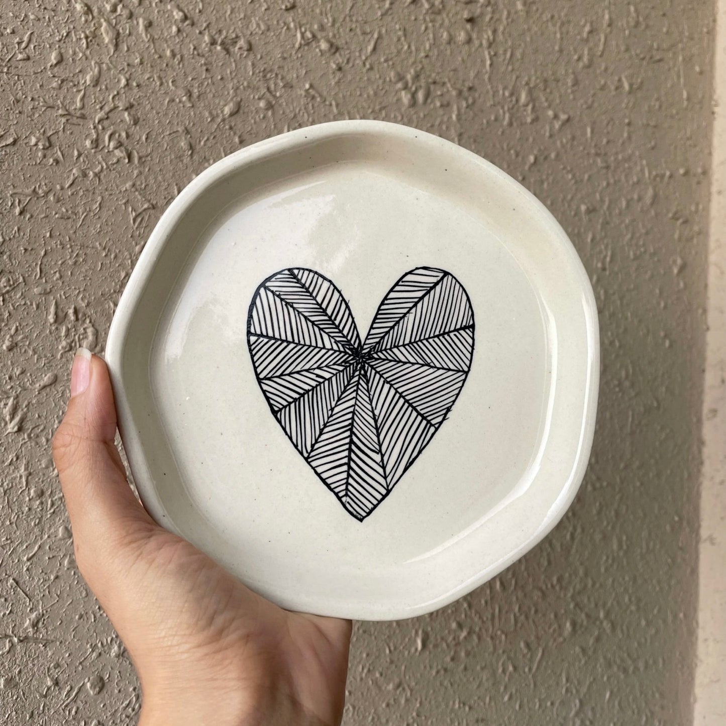 Hand-painted snack plate