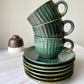 Olive cup-saucer (BUY 1 GET 1 FREE)
