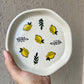 Hand-painted snack plate