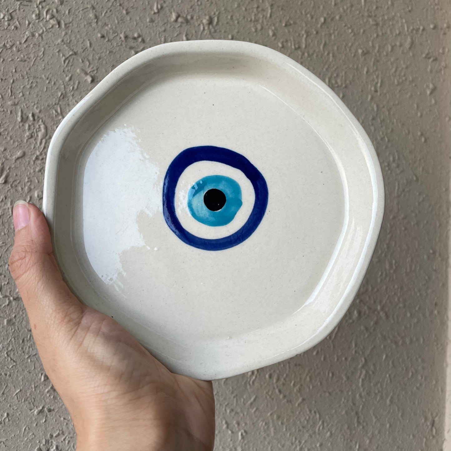 Hand-painted snack plate