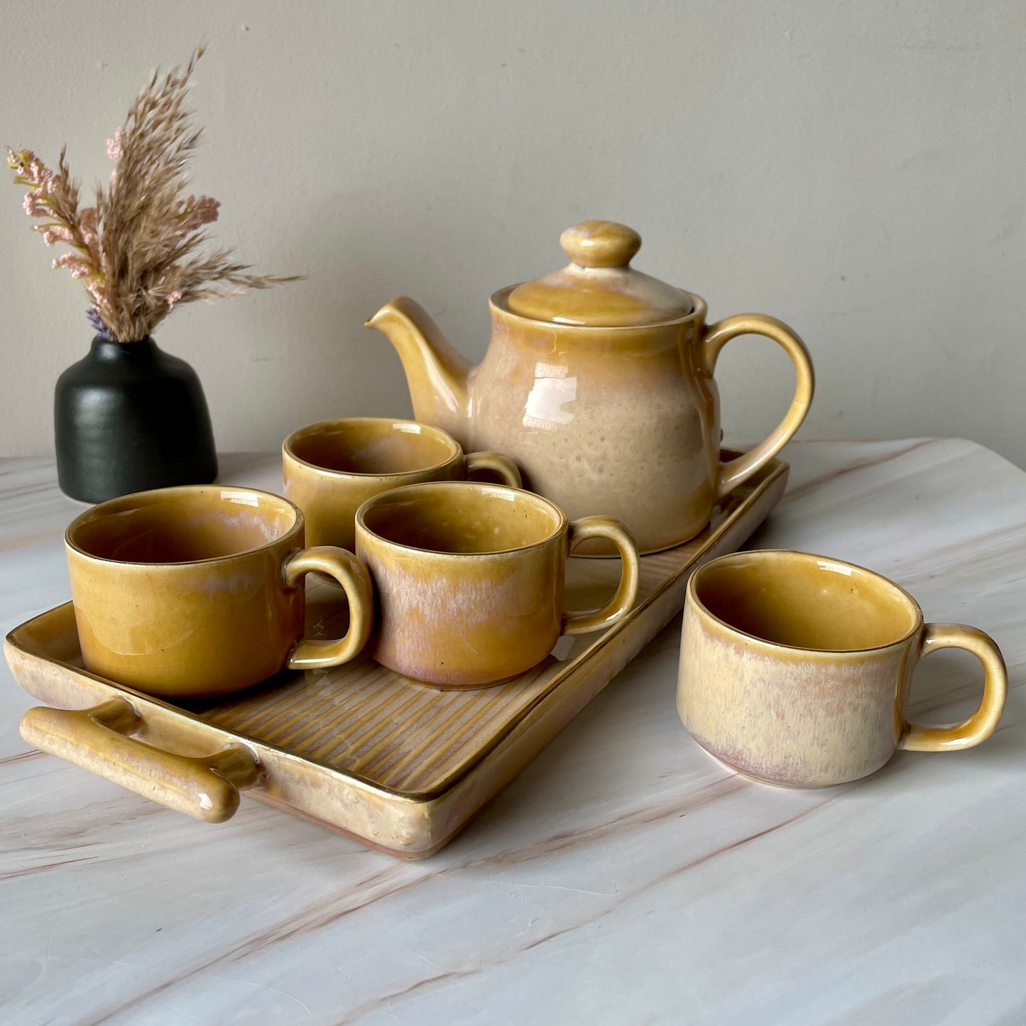 Mustard High Tea Set